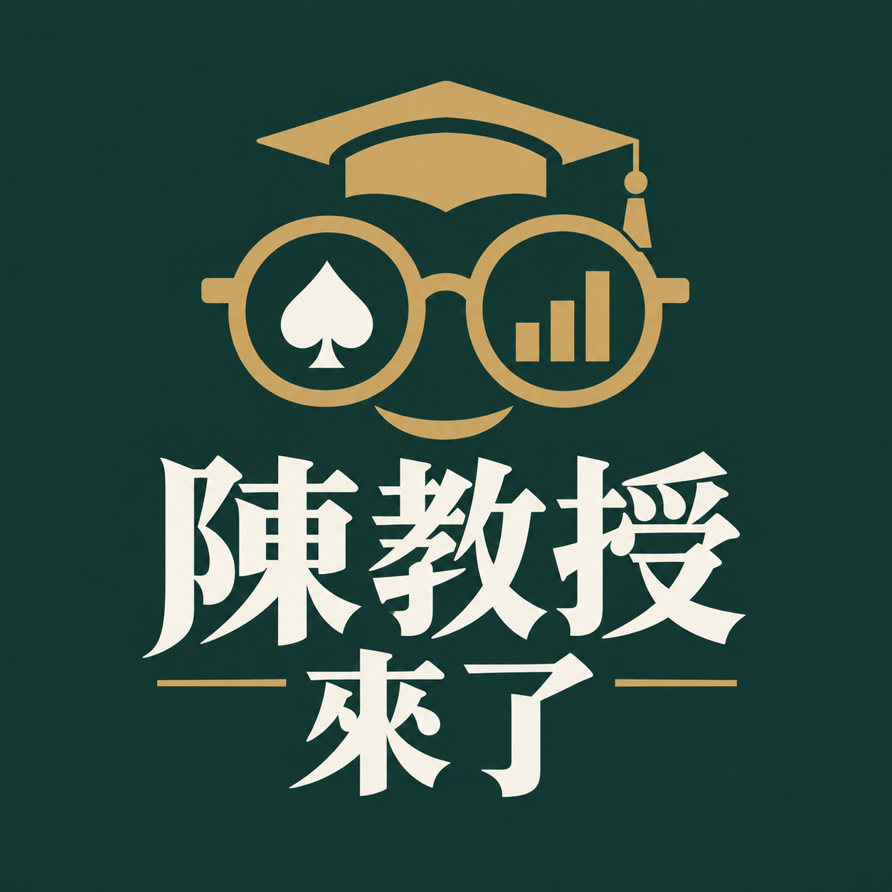 陳教授來了圓形頻道 Logo